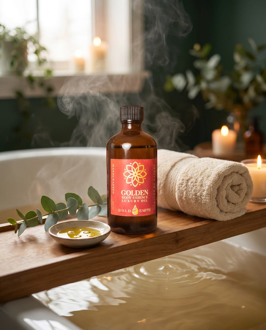 Golden Body Essence: The Natural Body Oil Ritual for Glowing Skin