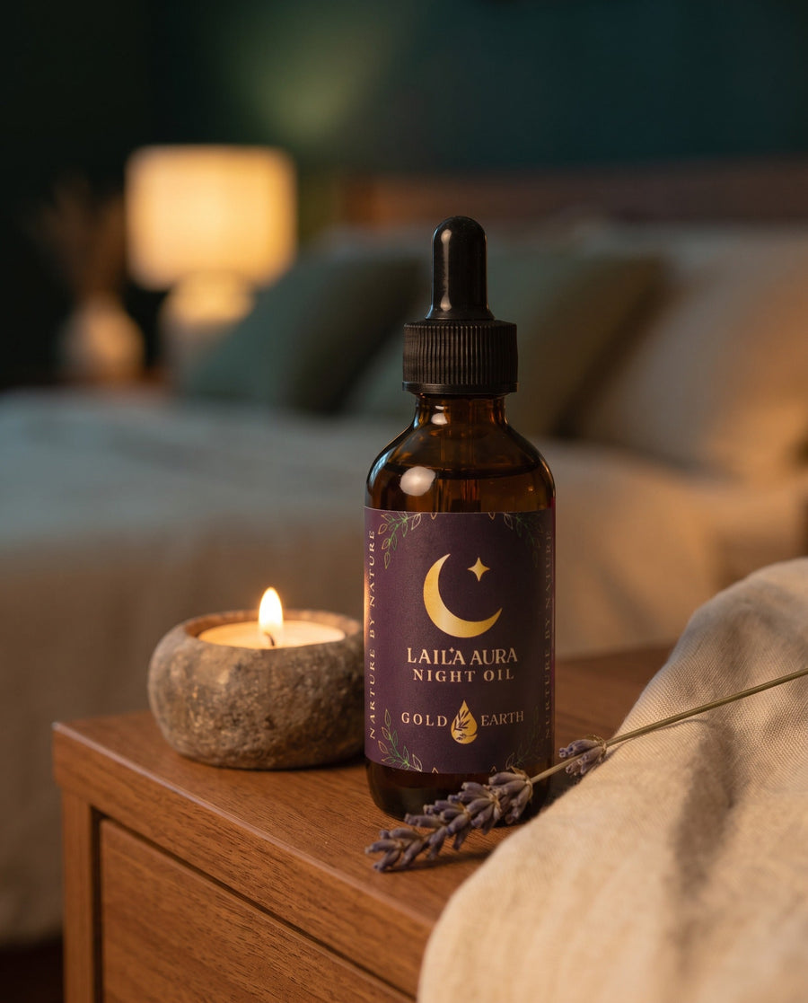 Laila Aura Night Oil: Ancient Botanical Ritual for Skin, Senses & Soul