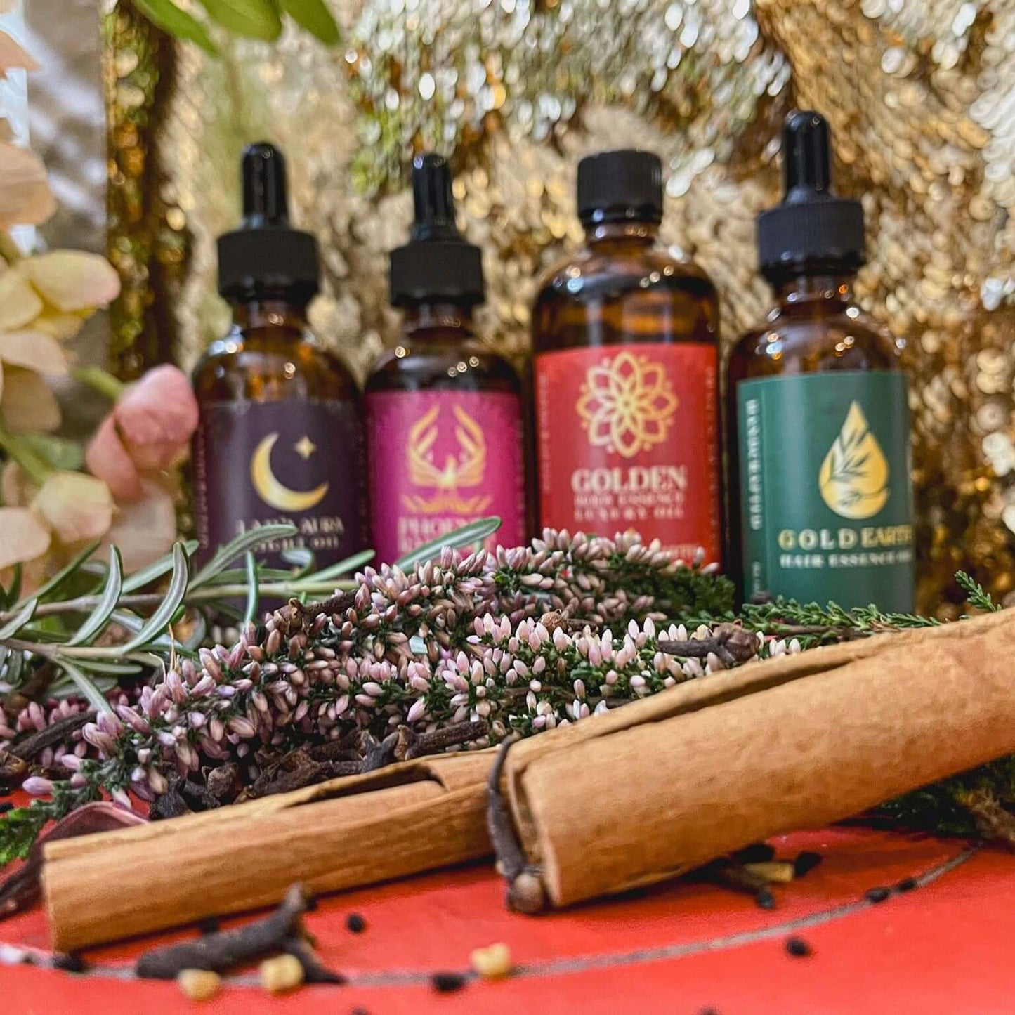 The Golden Glow Set – 4x Natural Oils | CPSR Approved