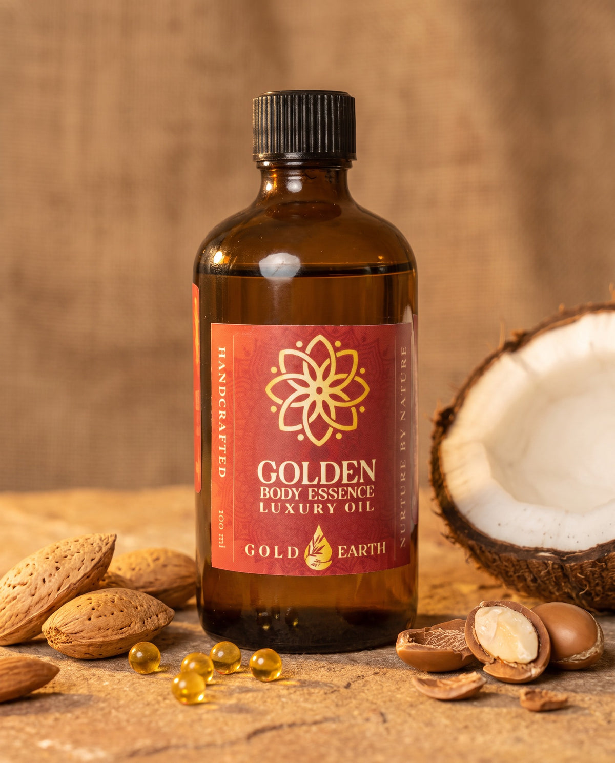 The premium plant oils inside Golden Body Essence