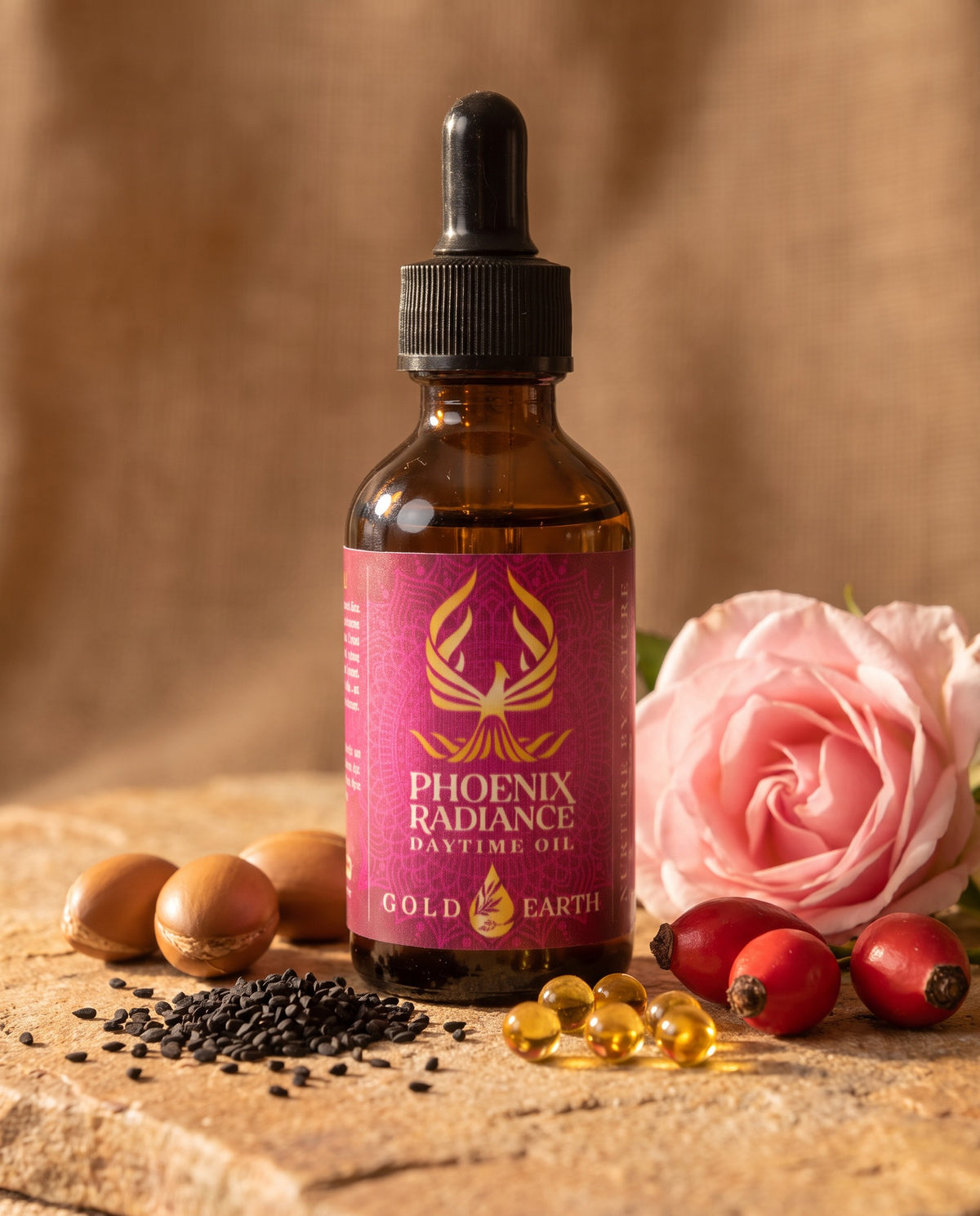 The antioxidant-rich botanical oils inside Phoenix Radiance