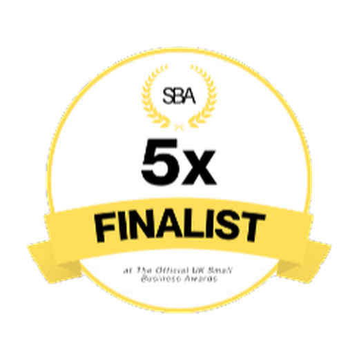 Five-times finalist at the UK Small Business Awards